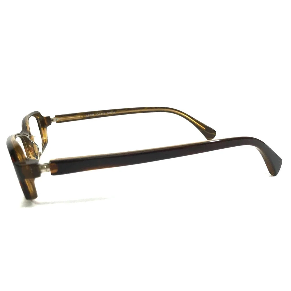 Legre Eyeglasses Frames LE-037 Col. 315 Shiny Brown Rectangle Full Rim 52-16-128